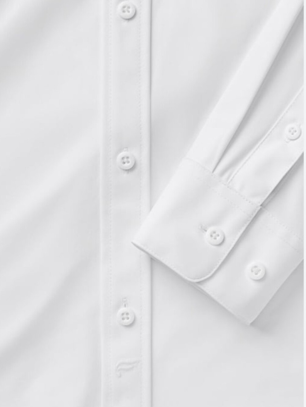 Fabletics Men's The Don Long Sleeve Button Up Classic Fit white shirt Size M NWT - Picture 3 of 9